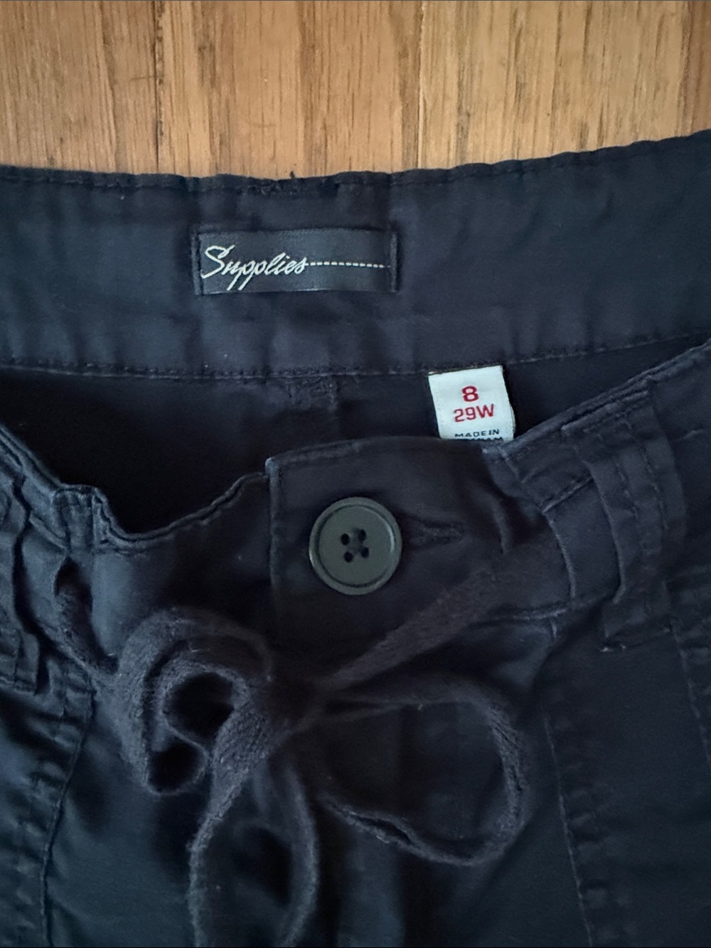 Union Bay Supplies convertible black cotton shorts. Size 8. - Picture 8 of 9